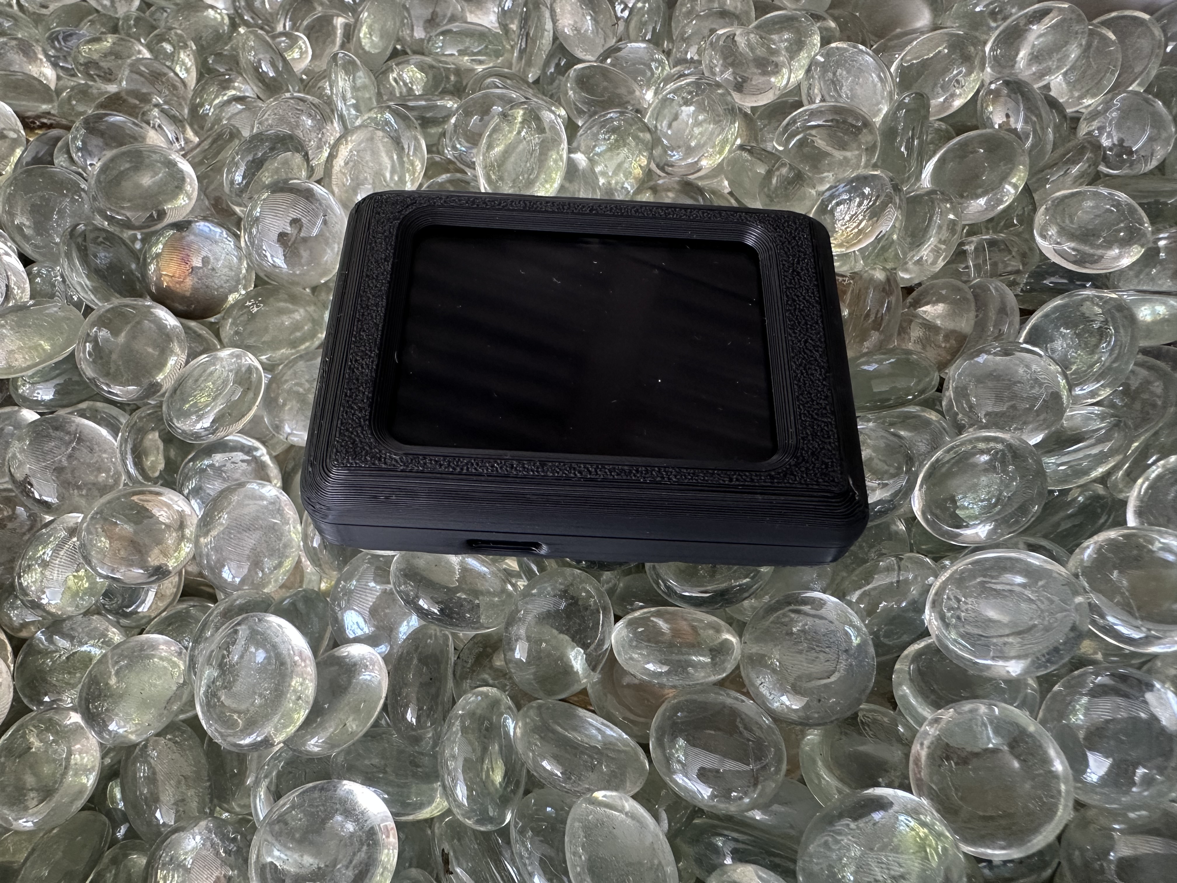 Close-up of a black PAJR prototype