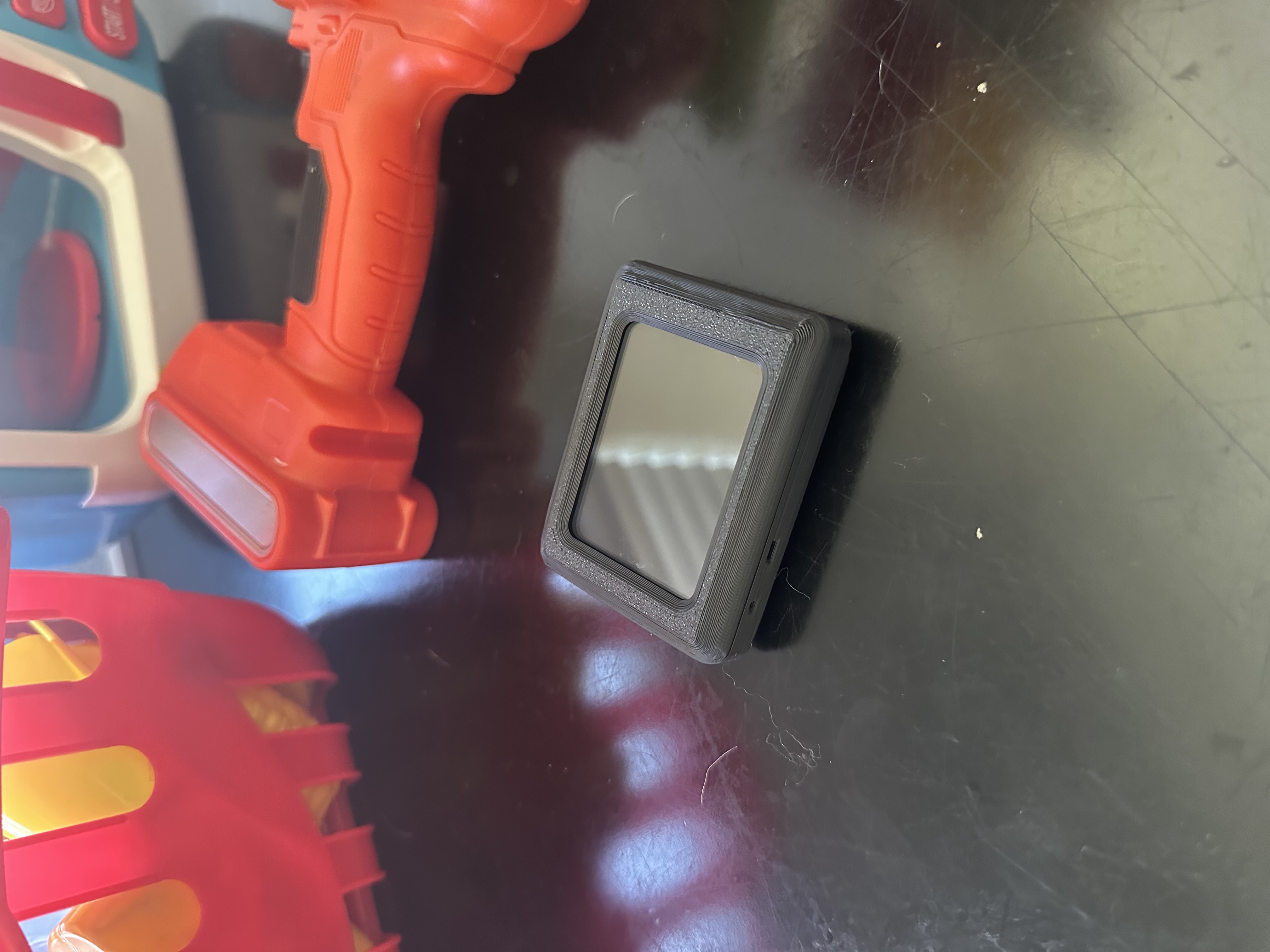 PAJR device on a red surface