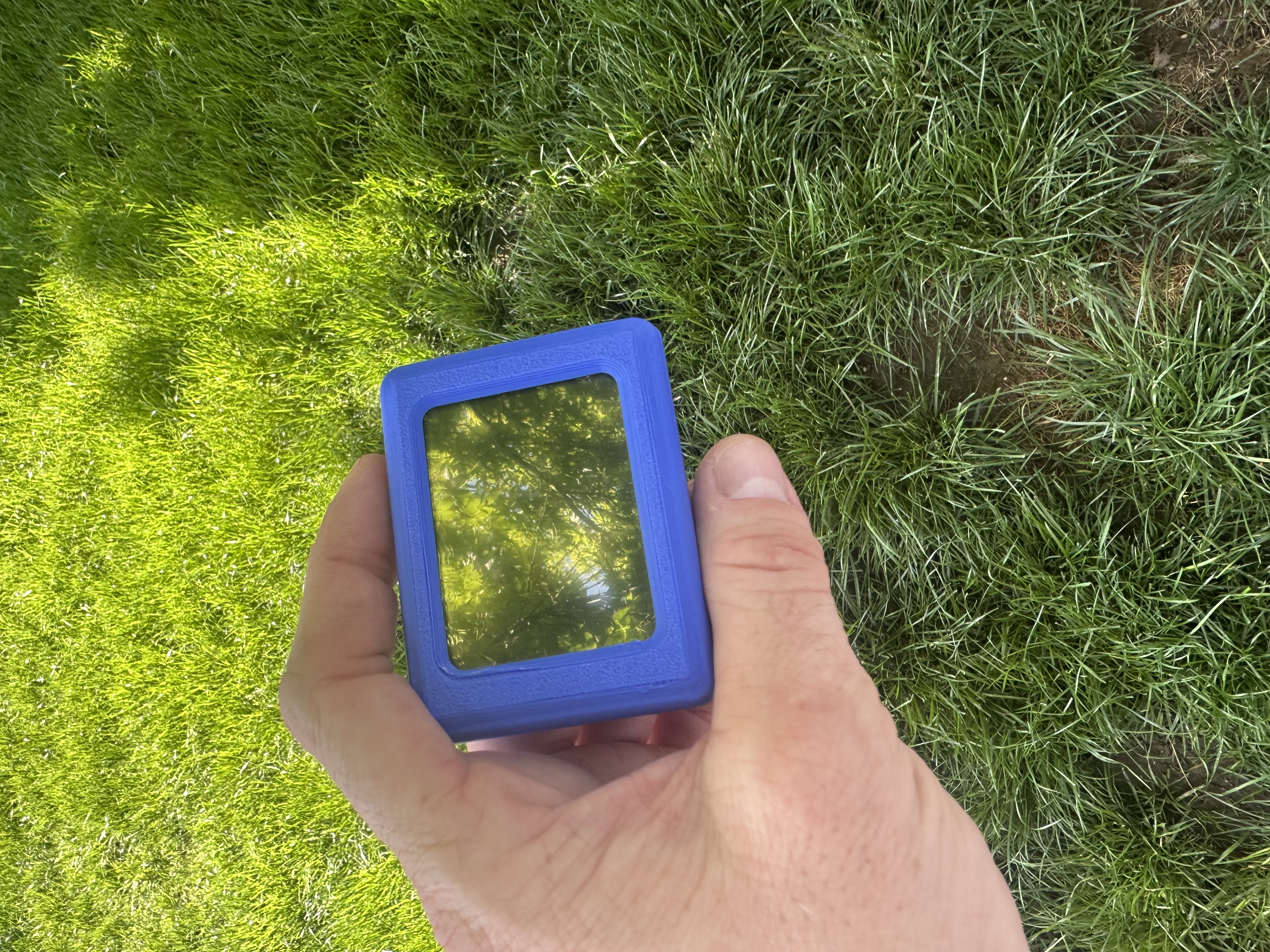 PAJR device held outdoors